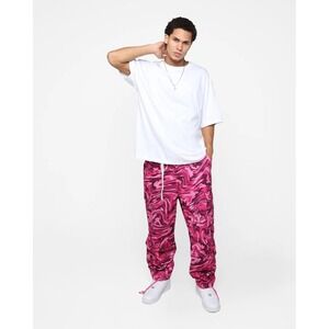 Advisory Board Crystals Abc. 123. Warped Camo Cargo Pants Small Rubellite Pink
